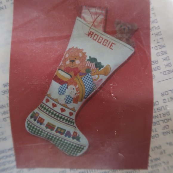 Counted Cross Stitch Toyland (Boy) Christmas Stocking Kit (New-Sealed) - Picture 3 of 8